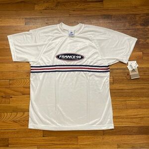 Vintage Adidas 1998 France Coupe Du Monde World Cup Soccer Jersey Size M NWT